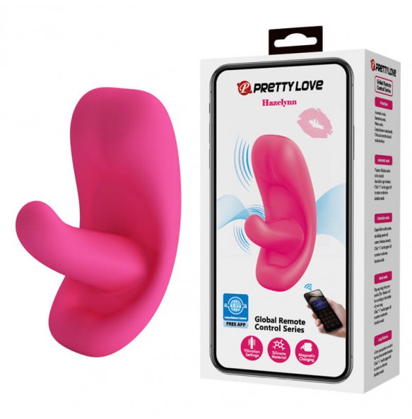 PRETTY LOVE - Hazelynn Lip Tongue Dual-Motor Vibration Wearable (Smart APP Model - Chargeable)